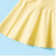 Summer new beaded mesh sports children's skirt children's clothing letter printed girls POLO dress