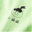 Summer new wave point children's suit children's clothing bright color cartoon three-piece girl suit