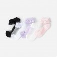 Summer new 3-8 year old girl princess thin section candy color cool thin transparent crystal children's socks 1 pair