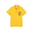 Little yellow duck summer middle-aged children's classic casual boys short-sleeved boys boys knitted lapel short T