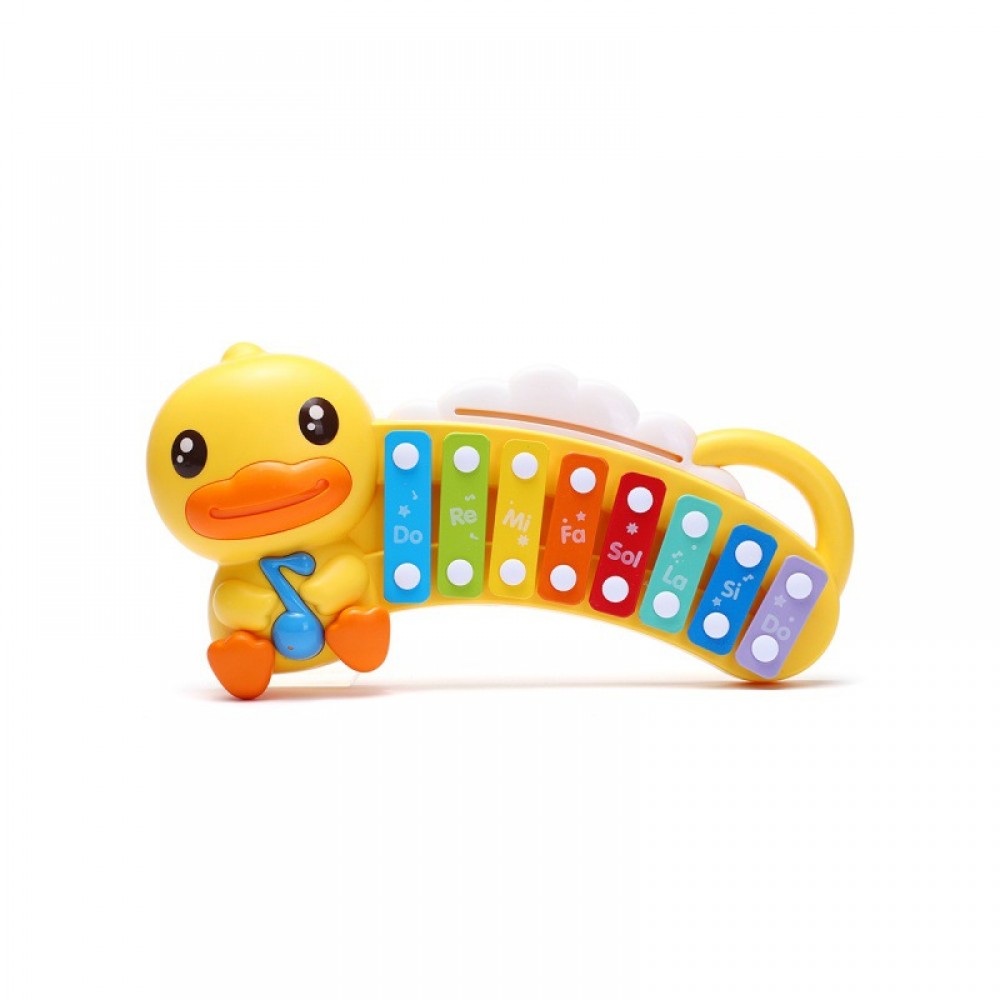 Little yellow duck baby hand knocking music piano 0-1 year old baby educational toys music toys