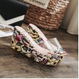 Transparent wedge slippers female high-heeled sponge cake waterproof platform high-heeled sandals 888-2
