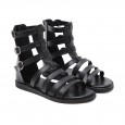Roman open-toed women's shoes summer new low-heeled high-top fashion wild thin strap hollow tide women's sandals