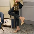 Baotou fine with Korean spring new fashion wild after stumbling with pointed OL hollow high-heeled shoes women