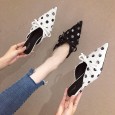 Baotou Muller shoes bowknot half slippers wear fashion tassel women's shoes new OL single shoes
