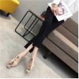 New rhinestone gem transparent semi slippers