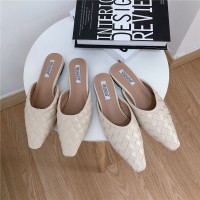 Summer models Rome flat bottom lazy Lingge OL Baotou cool female half drag tide shoes