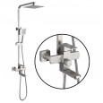 304 stainless steel square shower shower set hot and cold portable lifting top shower bath shower set