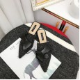 New style bow knot pointed hemp baotou half drag flat shoes wear lazy shoes