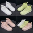 Spring and summer new fashion women's shoes microfiber wild thick bottom white shoes sports students casual shoes women