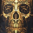 Men Women Outdoor Travel Skull Pattern Polyester Multifunctional Shoulders Bag Backpack - White 