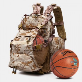 Men Waterproof Outdoor Backpack Multifunctional Tennis Bag - Khaki 