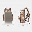 Men Waterproof Outdoor Backpack Multifunctional Tennis Bag - Khaki 