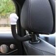 Hidden back storage hooks for seats in cars