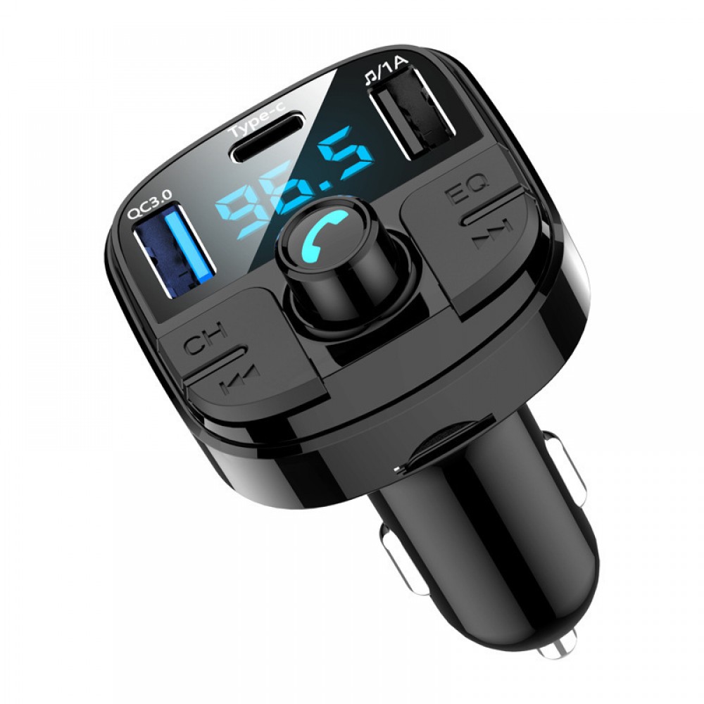 BT29 car mp3 multi-function car hands-free player fm transmitter QC3.0 fast charge car hands-free