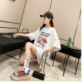 Short-sleeved T-shirt women's new summer clothes loose mid-length students on clothes tide