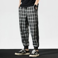 Casual youth youth fashion comfortable casual plaid casual pants