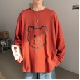 Spring and summer new bear long-sleeved T-shirt 