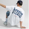 Short-sleeved summer new round neck pullover cotton hip-hop printed t-shirt fashion handsome wild