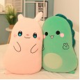 New cartoon cute pet pillow plush toy doll dinosaur little yellow duck sleeping rabbit pillow cushion gift