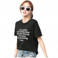 Summer new large size women's loose short-sleeved t-shirt female printing solid color student female shirt tide